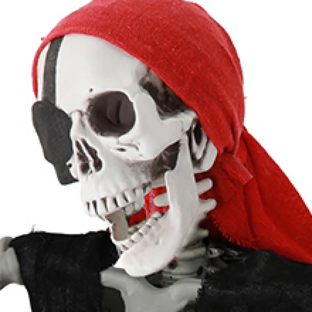 165cm Plastic Skeleton Life Size Imitation Full Body Realistic Bones With Posable Joints Pirate Styling Halloween Pose Decor