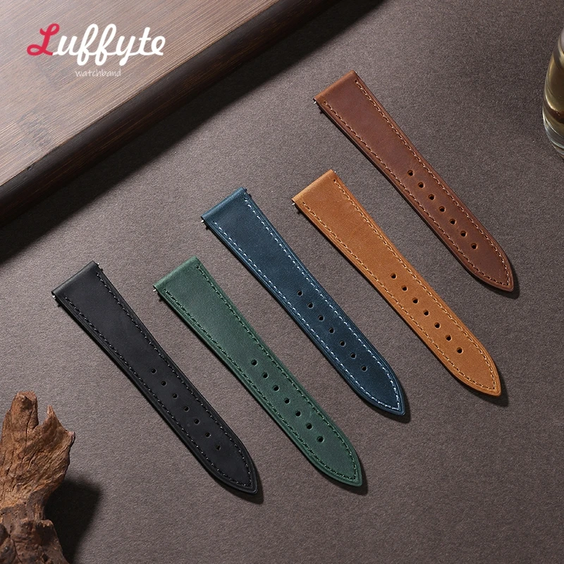Vintage Brown Leather Watch Strap | Unisex Replacement Band