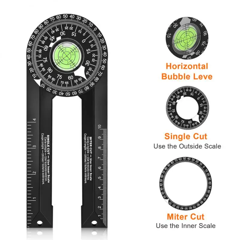 Miter Saw Protractor Ruler Angle Finder Featuring Precision Inside