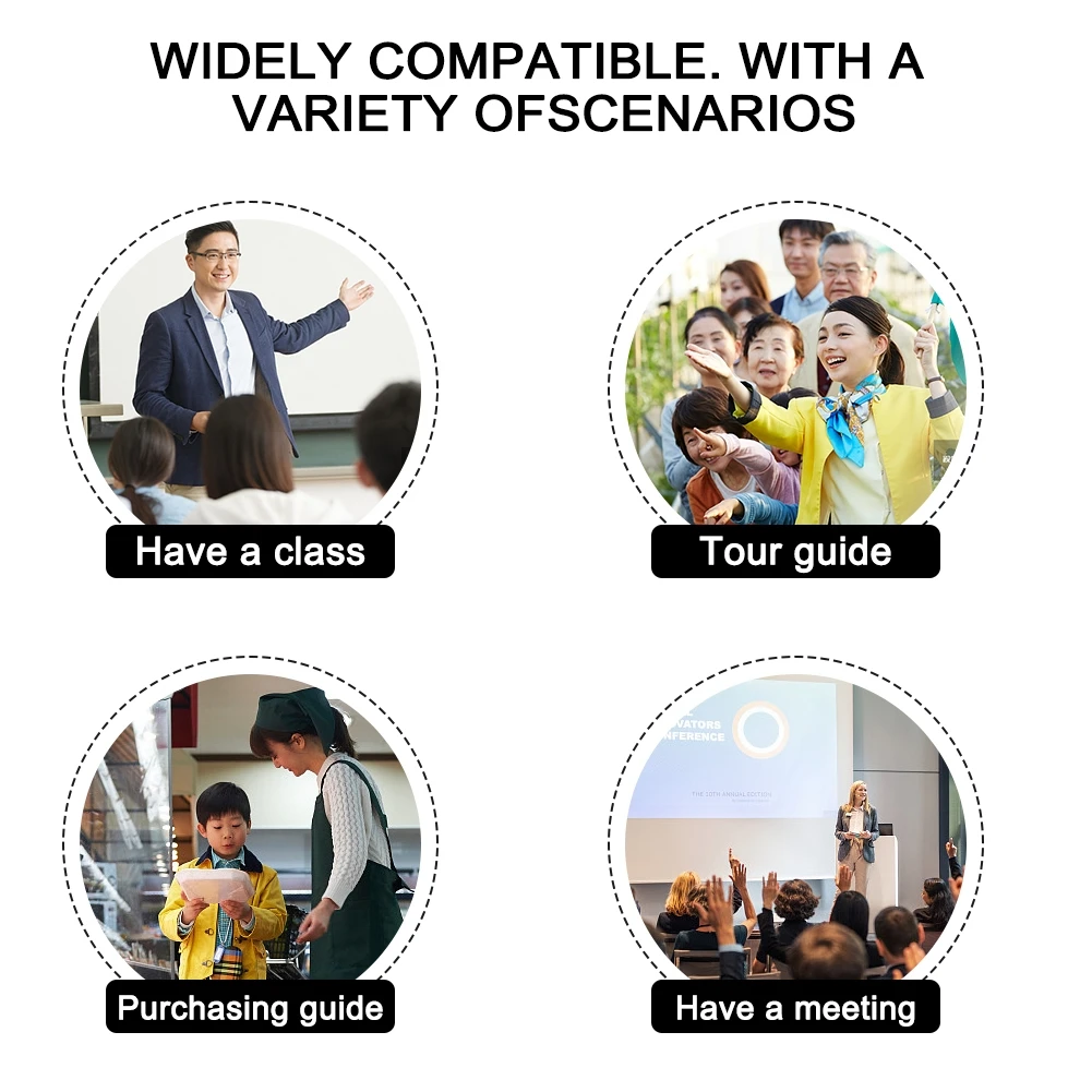 2.4G wireless microphone Wireless Microphone Headset Mic For Voice Amplifier Speaker Karaoke Computer Teaching Meeting Yoga Singing