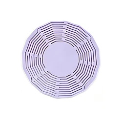 Versatile Silicone Wine Bottle Tote and Organizer with Coaster Functionality - Round (VIOLET/紫罗兰)