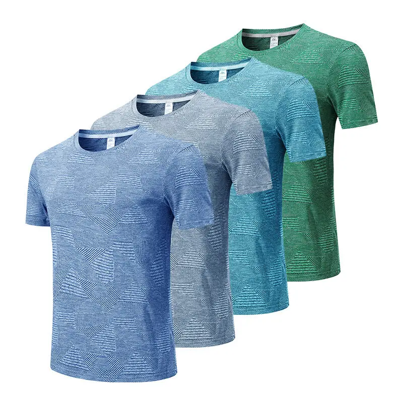 

Summer Outdoor Sports Short Sleeve T-shirt Men's Cross border Loose Casual Large Size Quick Drying Clothes Running Fitness