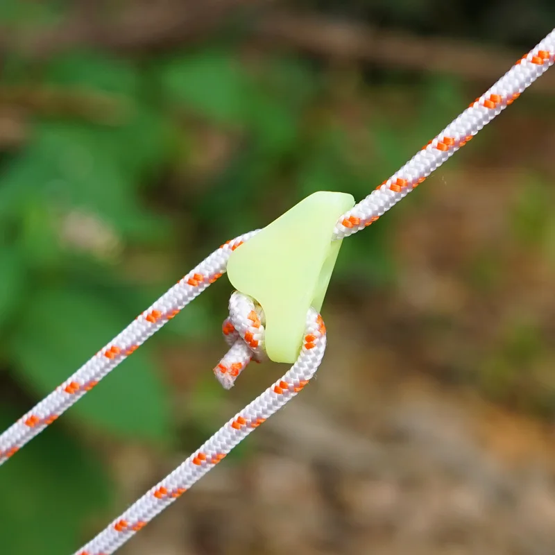 Camping Cord Buckles Outdoor Luminous Rope Buckle Tent Pull Rope Anti-slip Adjustment Plastic Tent Accessories
