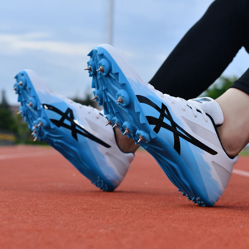 Running Spikes Men Track and Field Shoes Women Spikes Sneakers Athlete Running Training Shoes Lightweight Racing Spike Sport