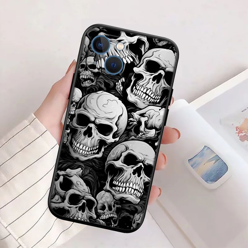 Skeleton Skull Design Phone Case