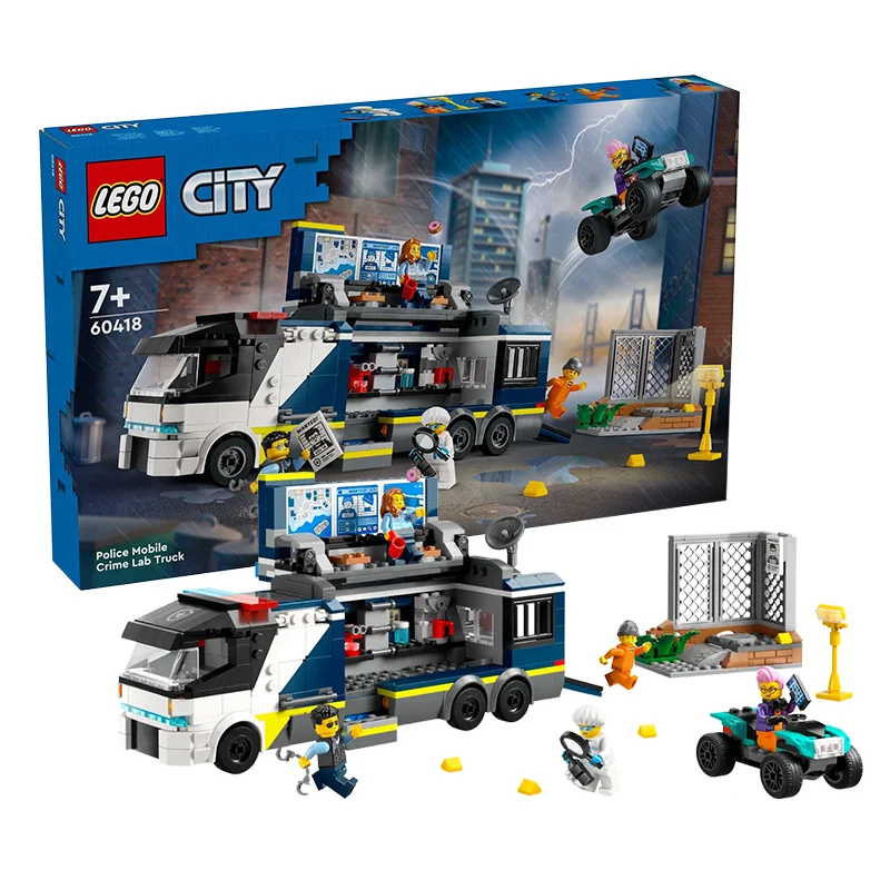 LEGO 60312 Polizeiauto City Jungen und Mädchen bauen Bausteine zusammen, Puzzlespielzeug für Kinder, Festivalgeschenke