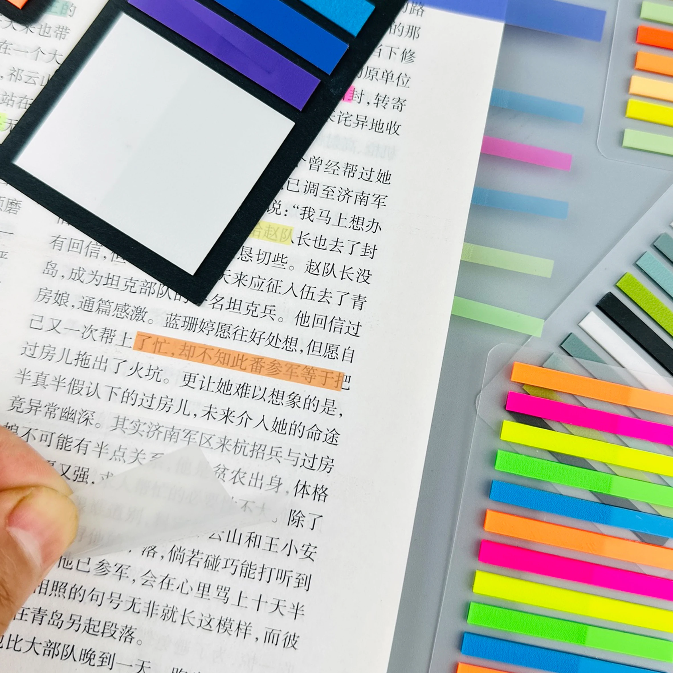 Livre annotation Fournitures , 10 feuilles Post-it Set Avec Règle