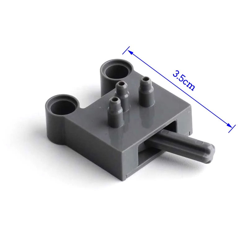 16pcs/set Pneumatic Blocks Kit Pneumatic Switch Air Pump Hose Barometer Air Tank Hose Connector Compatible with Legoeds,pneumatic blocks kit