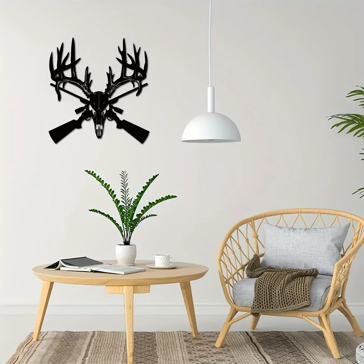 

Hello Young Metal Deer Skull and Gun Sign Metal Man Cave Sign Garage Sign Wall Hunting Decor Metal Deer Skull Gift Livingroom B