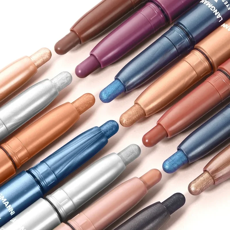 Pearlescent Eyeshadow Pencil Glitter Silkworm Liner Pen Highlighter Shimmer Lasting Matte Eye Shadow Stick Eyes Makeup Cosmetics 2