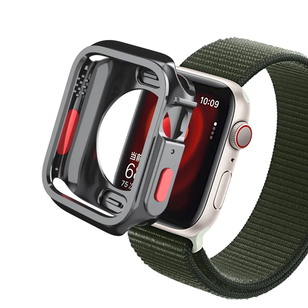  ġ TPU ȣ Ŀ,    ̽, iWatch ø 9, 8, 7, 6, 5, SE 4, Ʈ , 44mm, 45mm, 40mm, 44mm