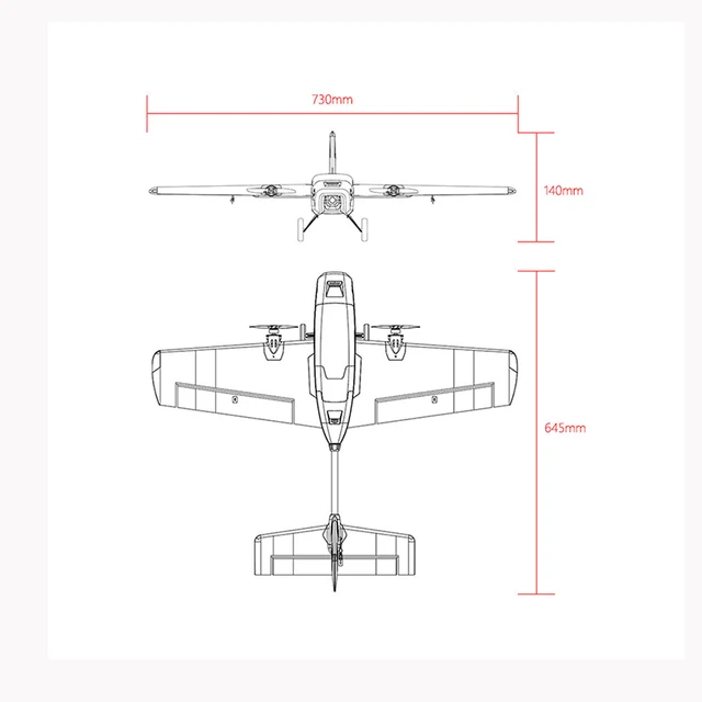 Diatone T-1 Ranger RC Airplane EPP Foam Flying Model Aircraft Kits Twin-engine Wing Electric Remote Control Glider Model KIT 6