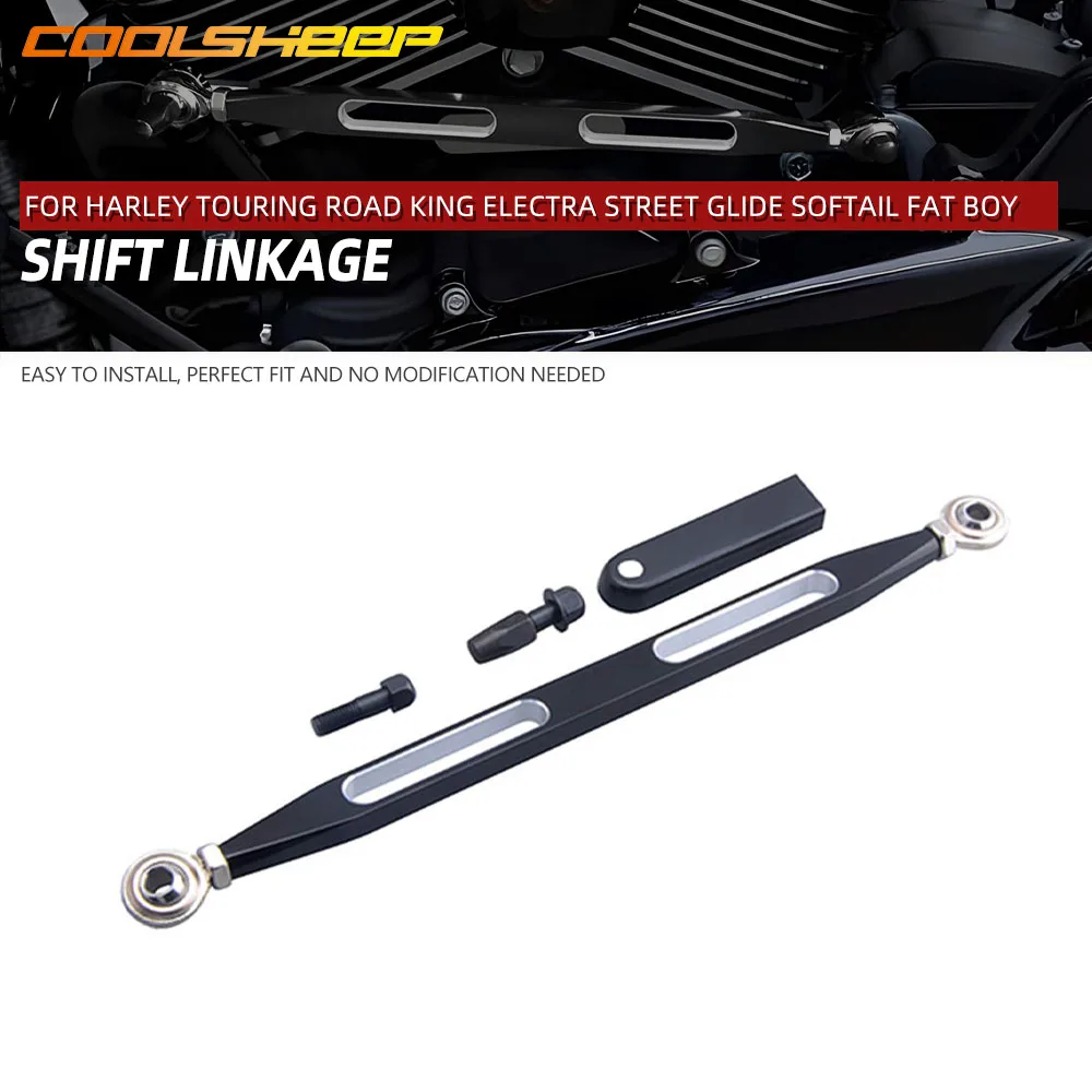 

Shift Linkage For Harley Touring Road King Electra Street Glide Softail Fat Boy 1980-2023 Lever Tri Bar Gear Shifter Levers