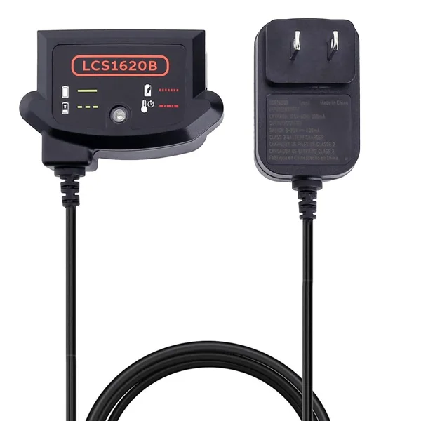 Para black e decker 20v carregador Desconto para Black and Decker 20V MAX Substituição do carregador de bateria de lítio para Black Decker LCS1