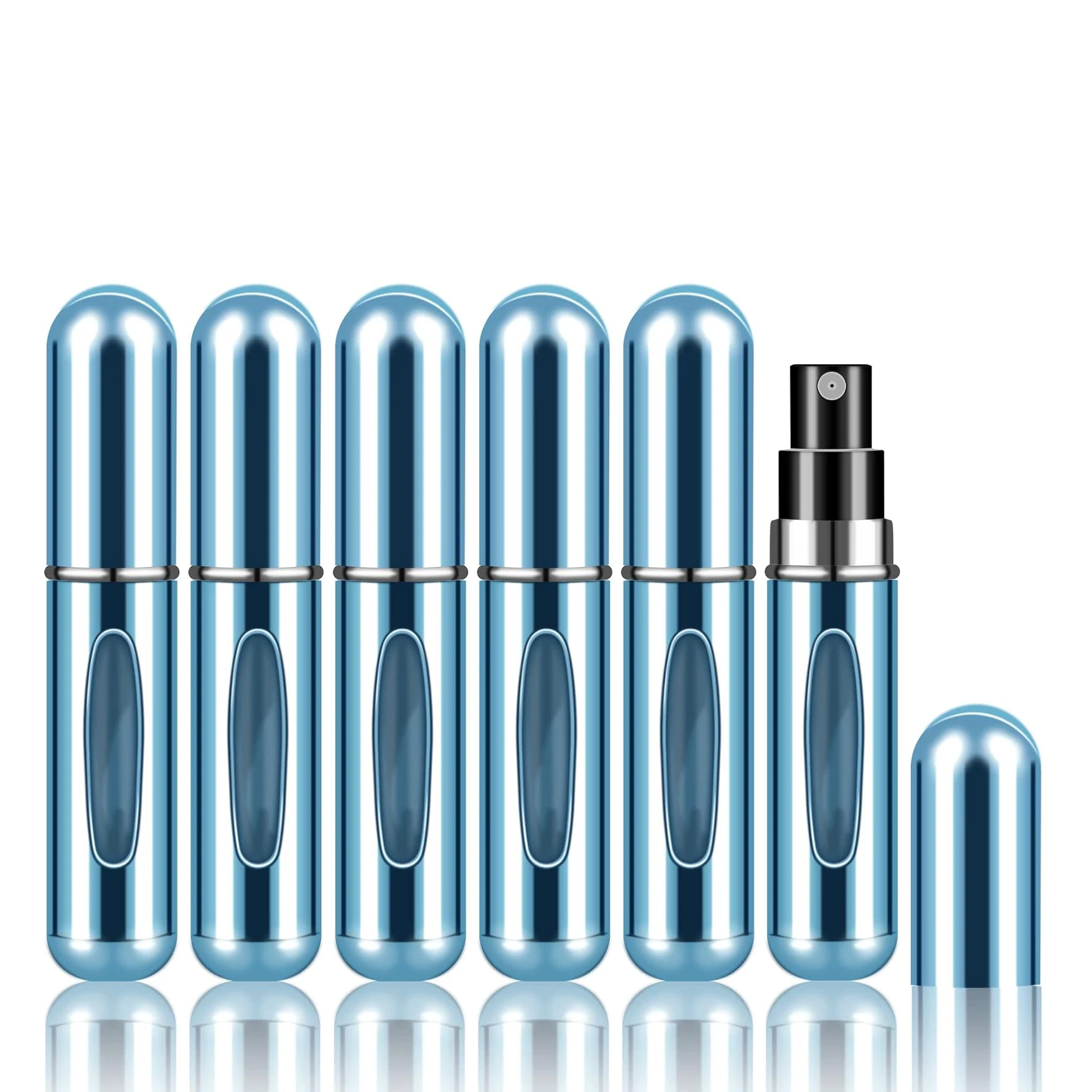 1/6 Teile/satz Reise Parfüm Nachfüllen Flasche Tragbare Mini Zerstäuber Nachfüllbare Spray Wiederaufladbare Tasche Dispenser Köln Sprayer – Detail 3