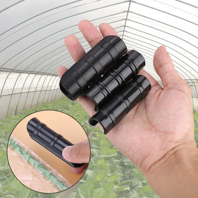 Üvegházhatású Klipek Snap Bilincsek 10Db Fekete Abs Bepattanó Az Klipekhez Pillanatnyi Bilincs Pvc Cső - Image 4