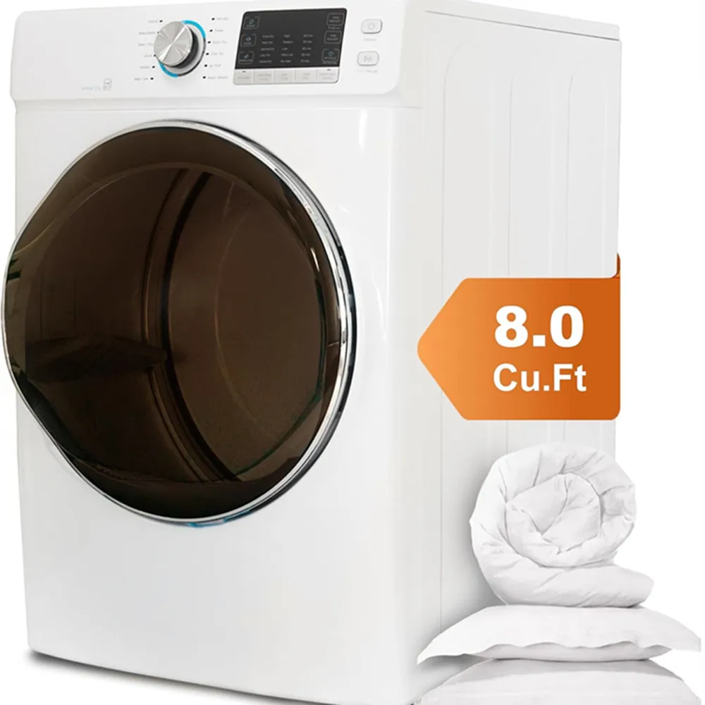 Smad 27'' Vented Front Load Gas Dryer 8.0 Cu.Ft. with Steam & Wrinkle Care Propane Large Capacity for Stackable Washer RV Cabin