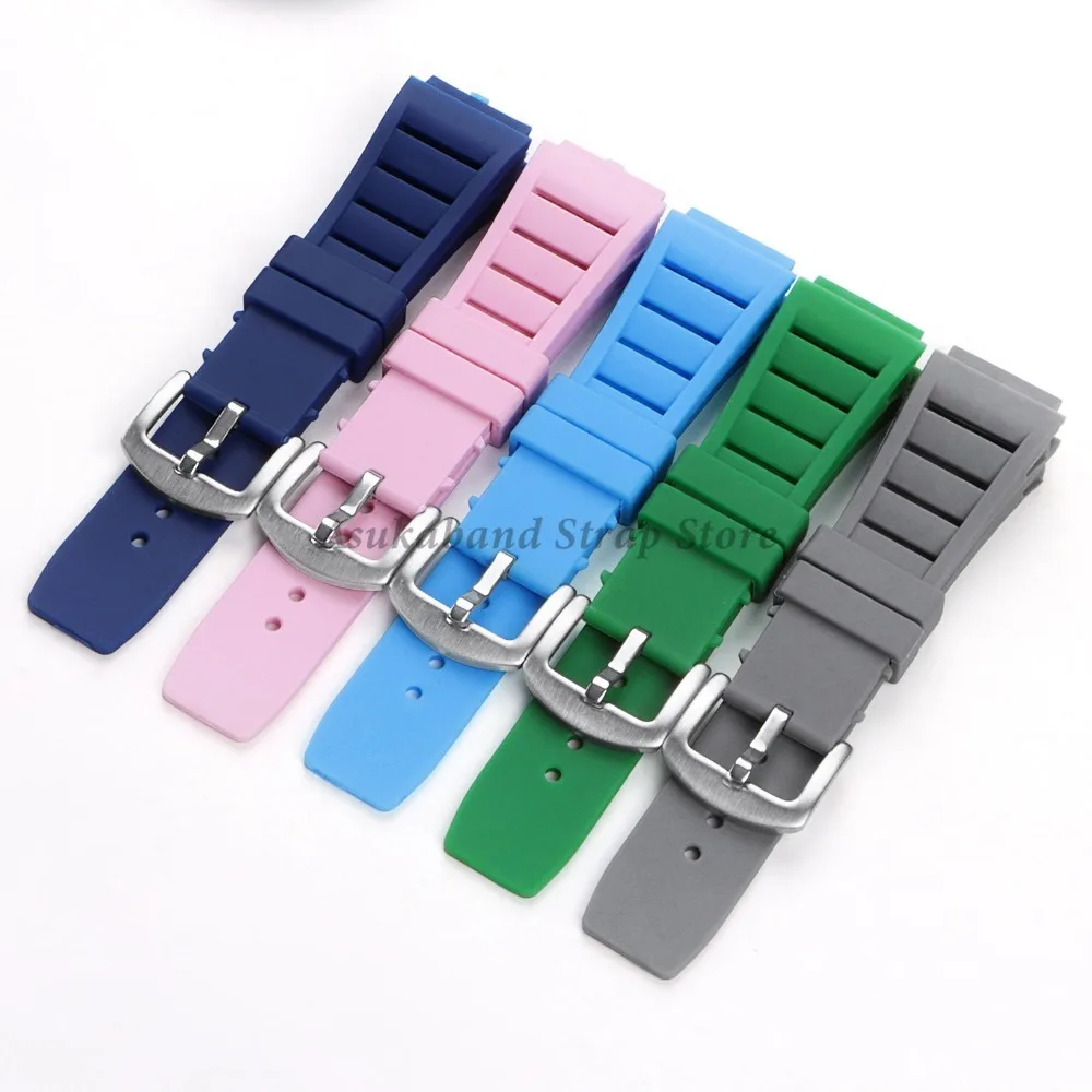 Premium Waterproof Silicone Sport Watch Strap - Soft Diving Rubber Bracelet