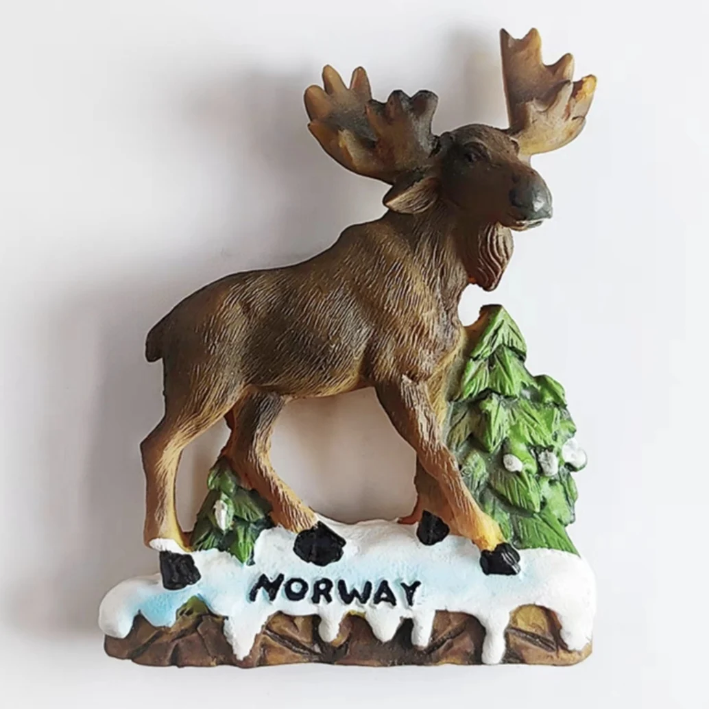 Magnetic Fridge Stickers Europe Norway 3D Fridge Magnets Tourism Souvenir Refrigerator Magnets Sticker Collection Handicraft Decoration Articles