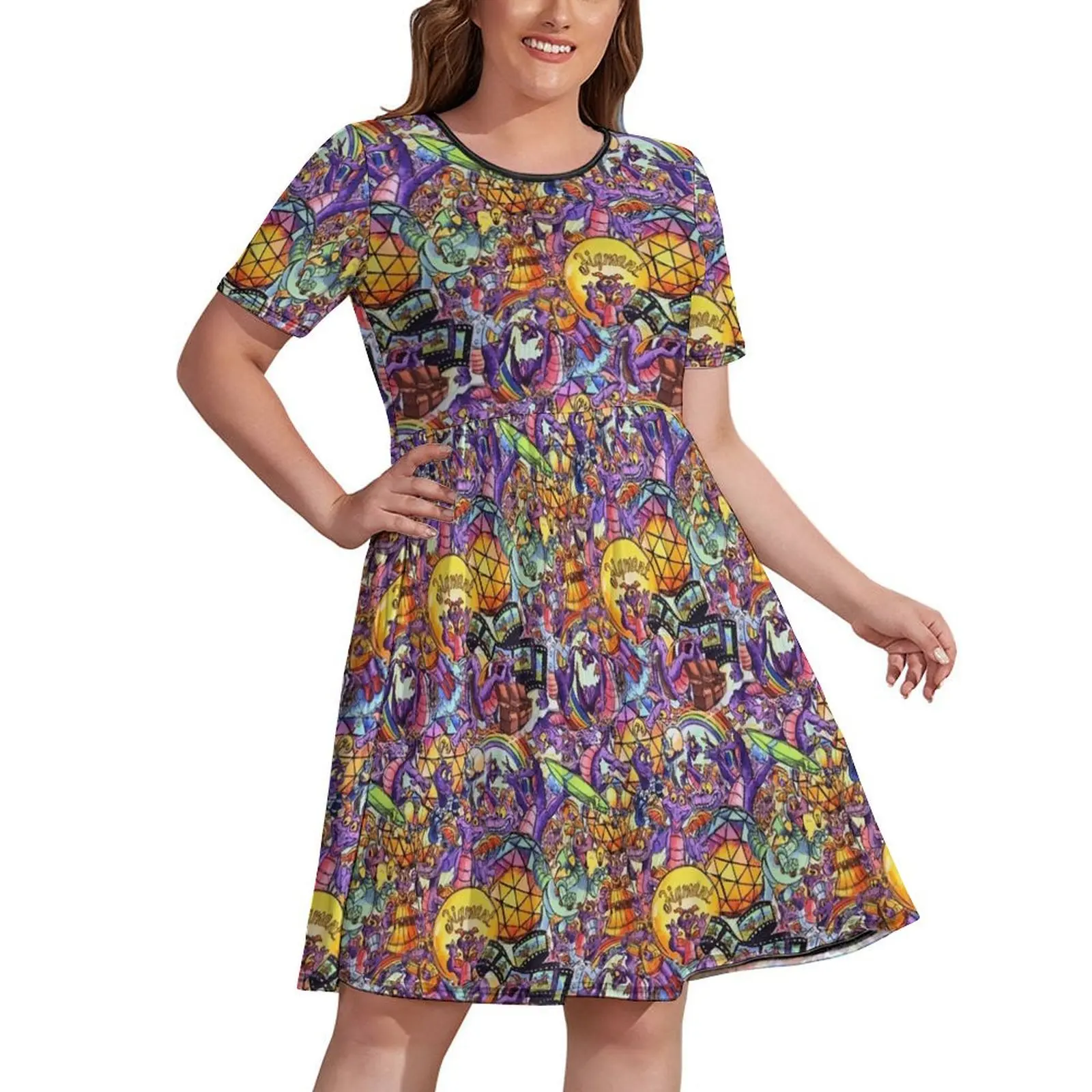 

THE ORIGINAL Figment Collage Dress african dresses for woman beach dress