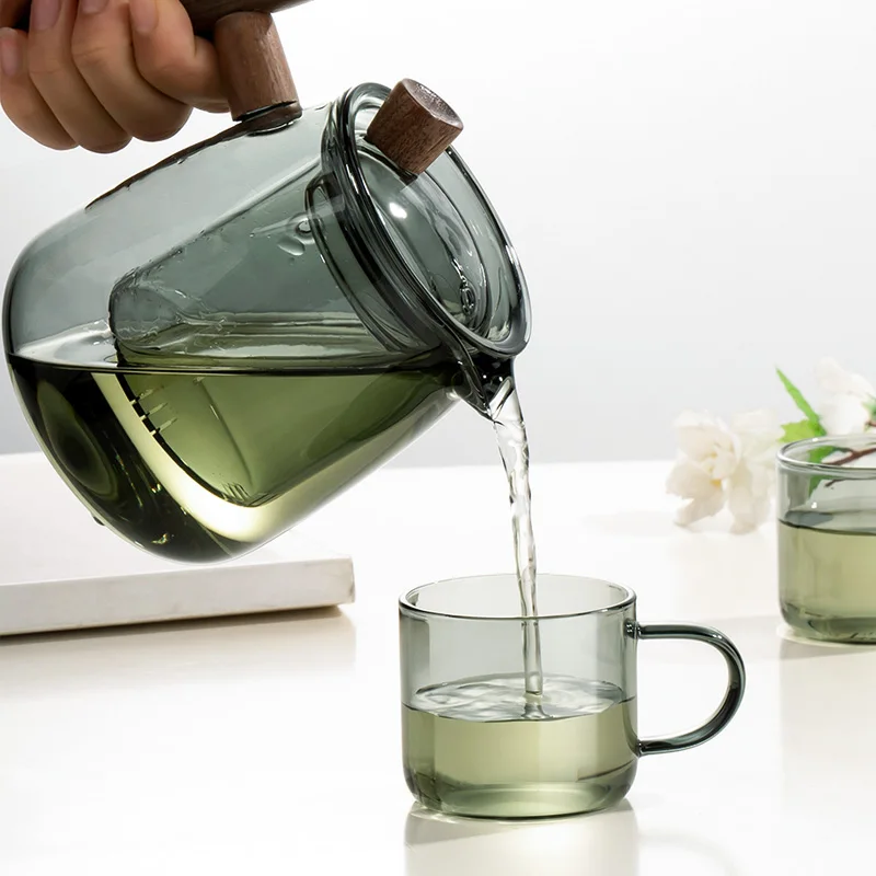 Cups Household Thicken Transparent Glass Teacup Heat Resistant High Temperature Explosion Proof Tea Scented Tea Coffee Cups