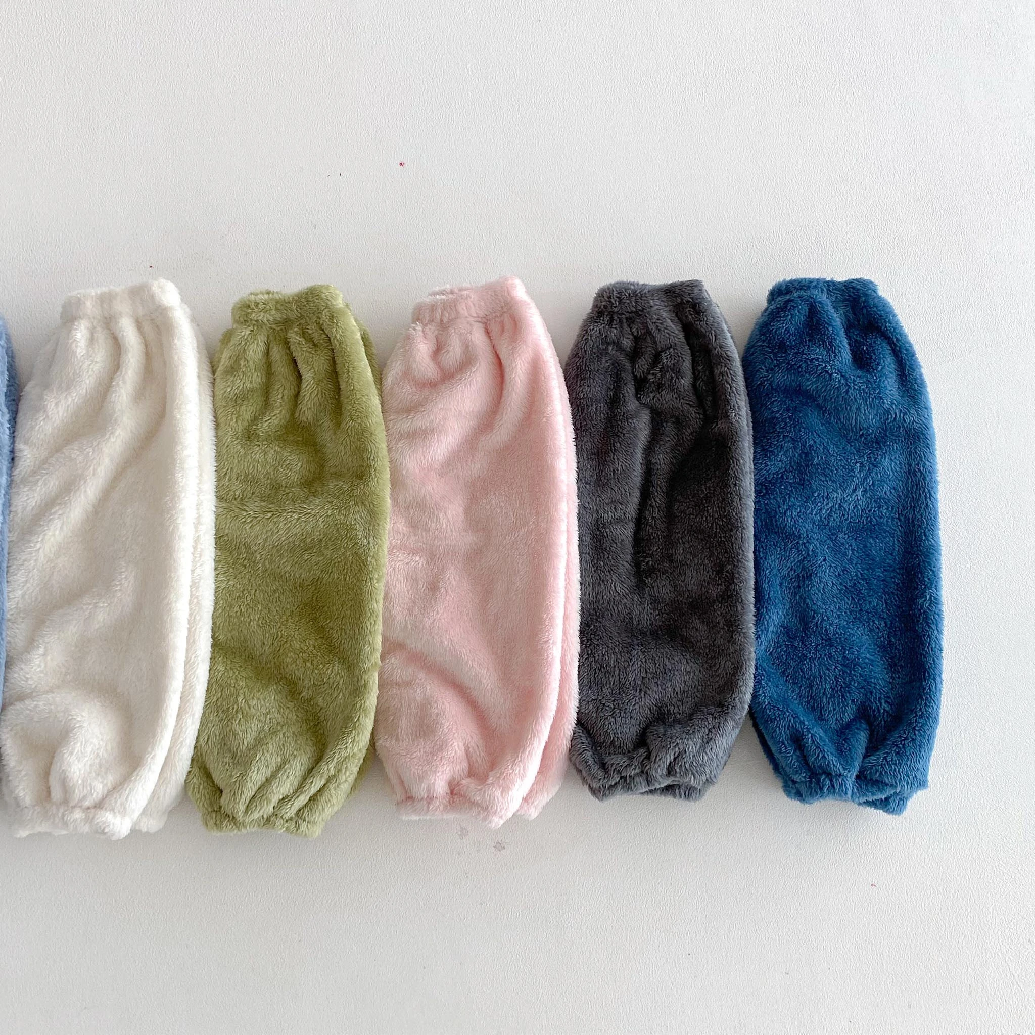 طفل الكورية نمط العصرية أفخم السراويل الشتاء الدافئة الصوف السراويل للجنسين بنين بنات موضة ملابس منزلية غير رسمية في الهواء الطلق بانت شعبية