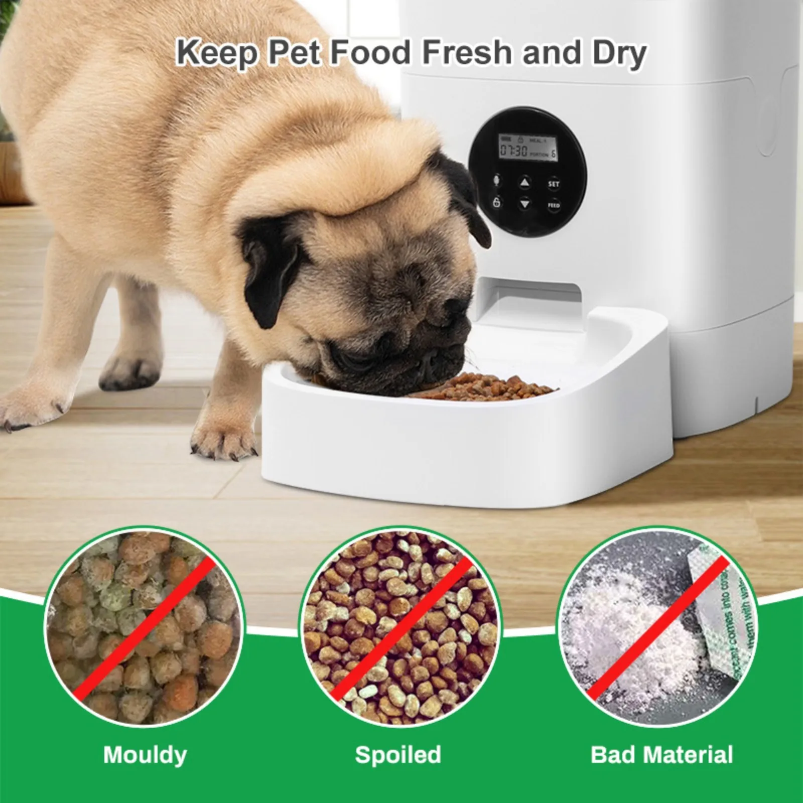 Pet Food Desiccant Bag, Replacement Desiccant Bags Automatic Pet Feeders,Keep Cat Food & Dog Food Dry And Fresh 4