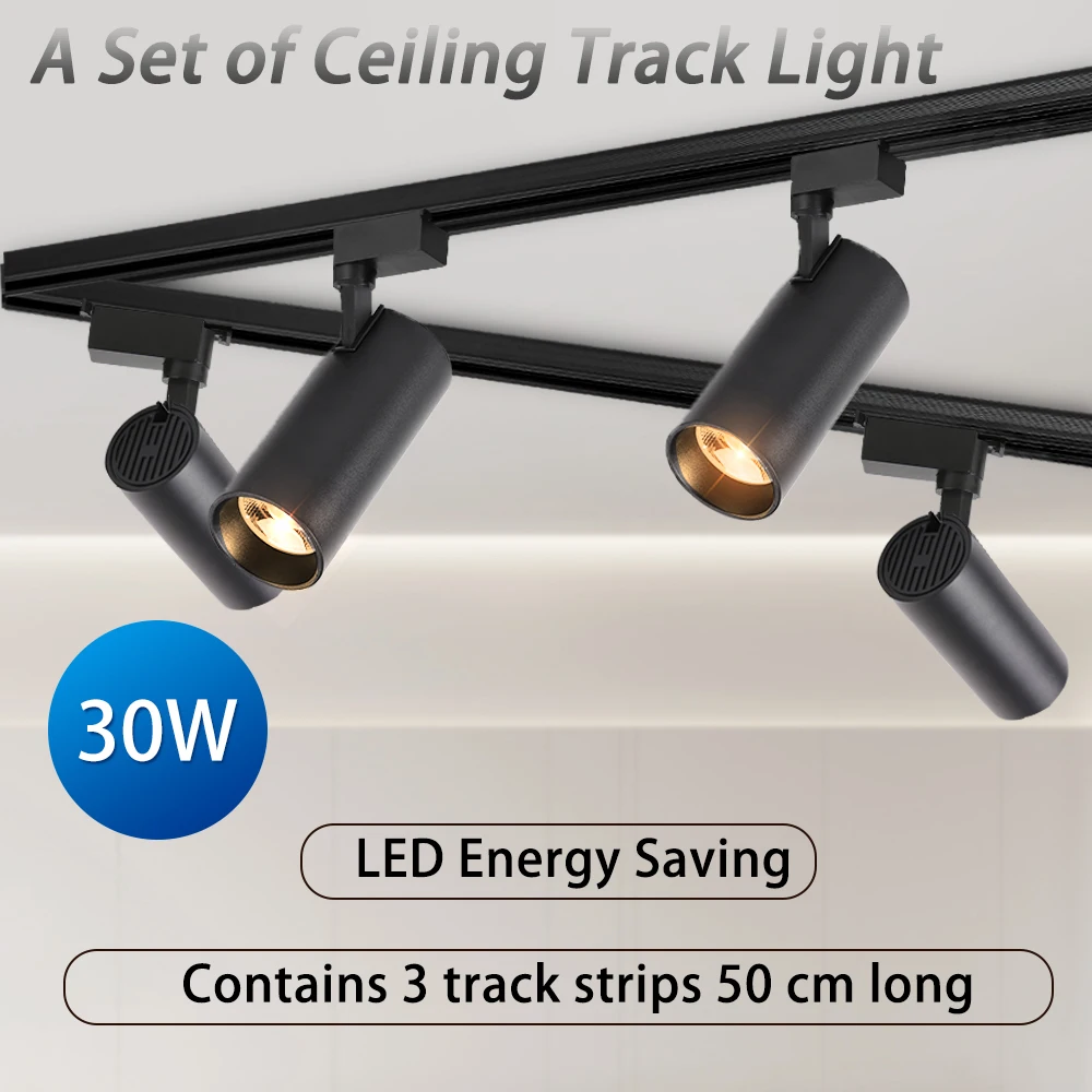 LED Spotlight Set Led Track Light Ceiling Lighting Rail Light Ceiling ...