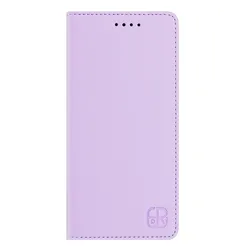 Luxury Magnetic Flip Leather Wallet Case - Premium Book Cover for MOTO G17 (G17 Power) (Light purple)