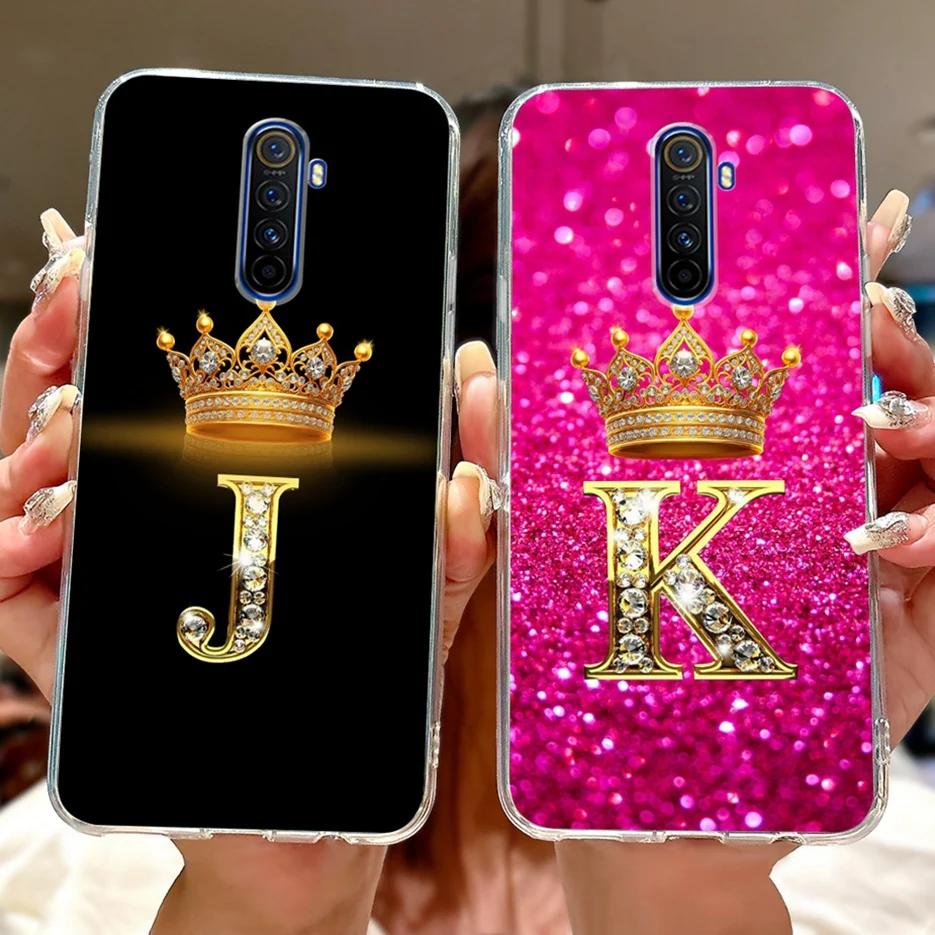 Luxury Crown Letters Soft Silicone Phone Case Cover