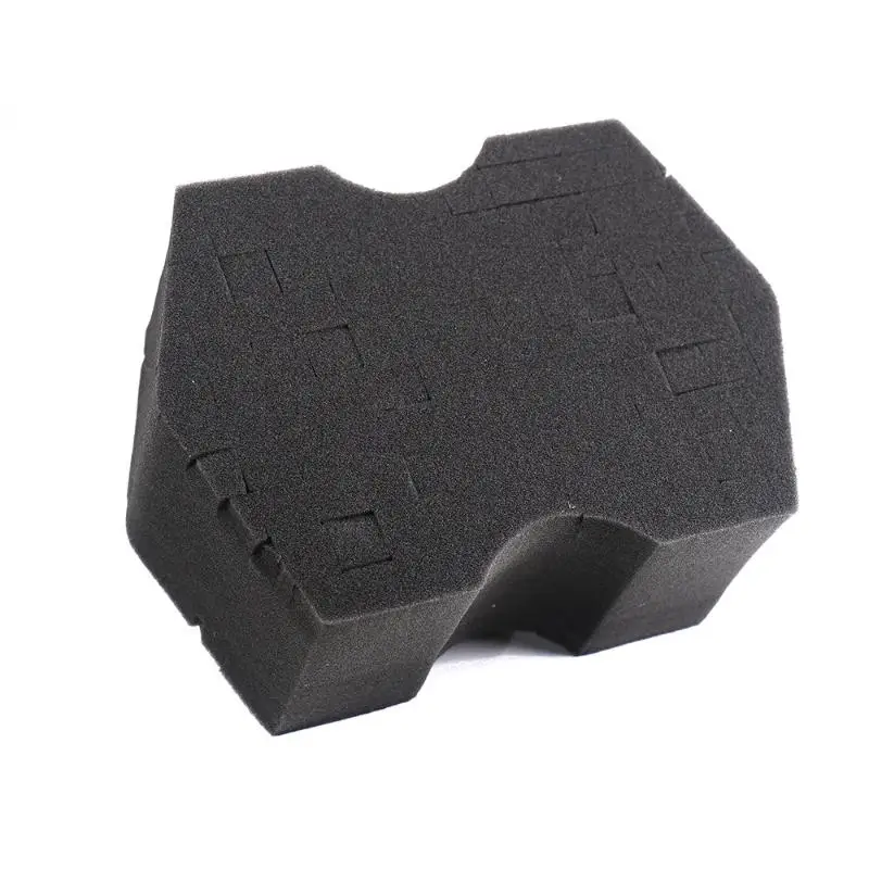 Dual-Sided Red/Black Sponge for Improved Grip and Easy Access in Tight Spaces - Ideal for Rinseless Car Washing