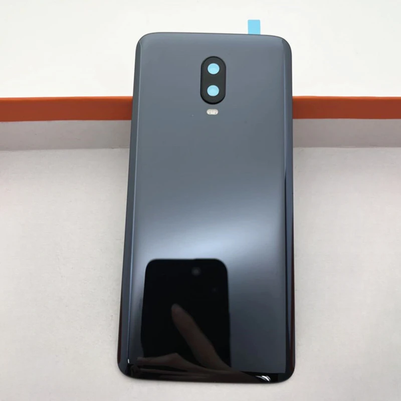Oneplus 6T 배터리 백 커버 하우징 후면 도어 케이스의 경우 카메라 렌즈로..
