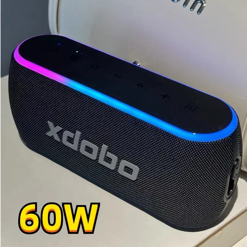 

60W High Power XDOBO X8 III Portable Outdoor Bluetooth Speaker IPX7 Waterproof Subwoofer Caixa De Som with RGB Light Boombox