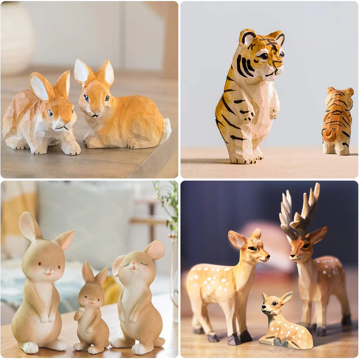 10/12Pcs Wood Carving Block Premium Basswood Wood Natural Soft Wood Carving Block Unfinished Wood Block Carving Art Supplies