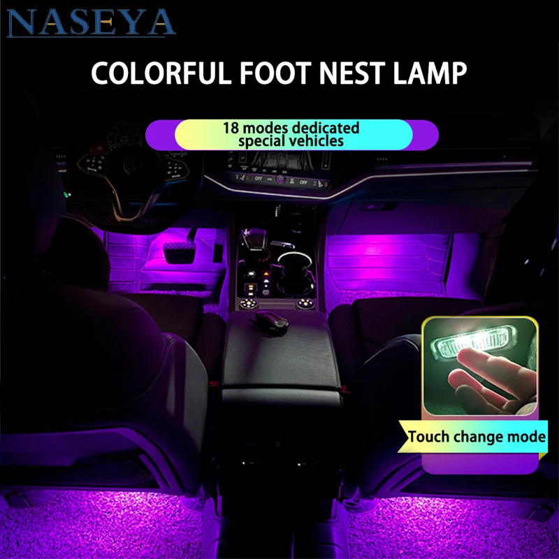 

For Audi A4 B5 B6 B7 B8 A1 8X A3 8V 8P 8L A6 C5 C6 C7 A5 A7 A8 TT Q3 8U Q5 8R Q7 Q8 LED Car Atmosphere Lamp Footwell Lights