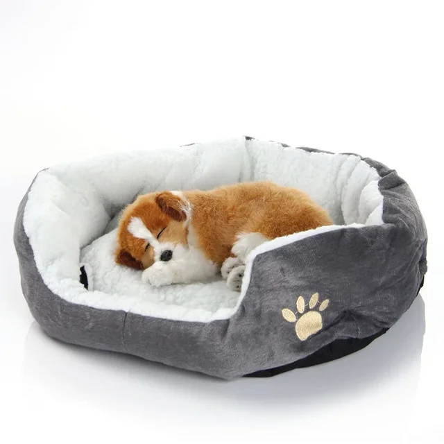 Dog Bed Cat Bed Pet Beds with Thickened PP Cotton Dog Cave Bed and SofaSuitable for Small Puppy Cat Bed 2