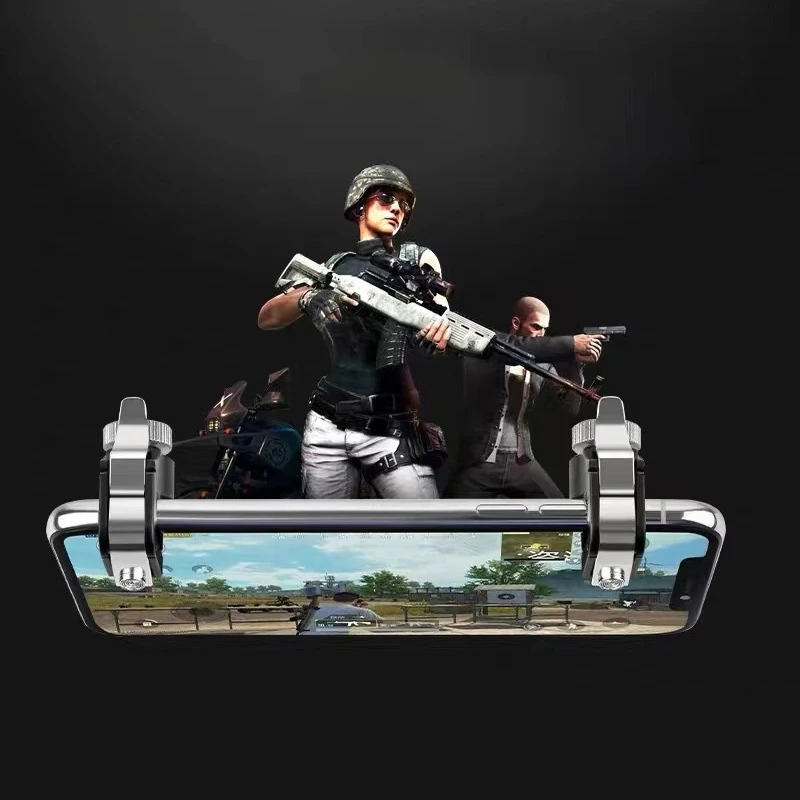PUBG L1 R1 용 휴대 전화 게임 컨트롤러 트리거 조준 키 조이스틱 화재 버튼 게임 트리거 액세서리