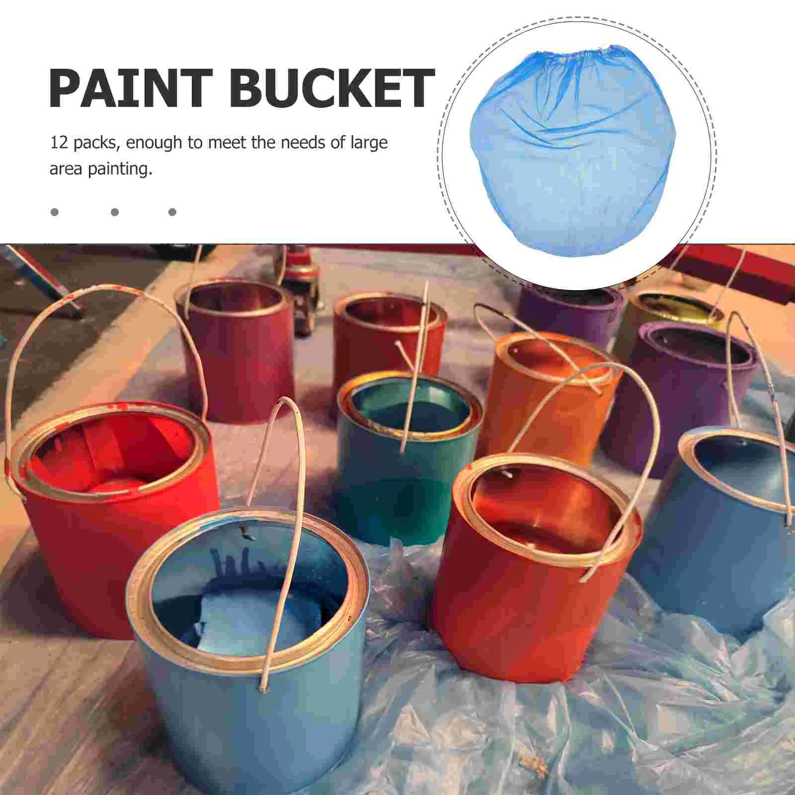 12pcs Bags 5G Elastic Mesh Strainer Filter Bag For for Mesh Paint Strainer Bag Paint Chemicals Inks Solvents