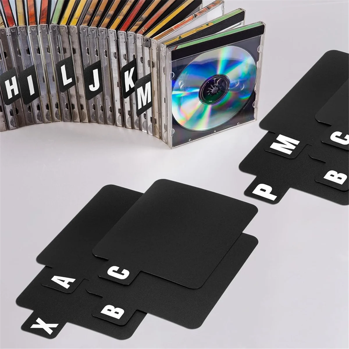 Vinyl Record Organizer 26 Pcs Vinyl Record Dividers DVD Alphabetical Dividers A-Z
