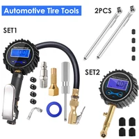 Dial Size Digital Pressure Gauge LCD Backlight Quick Connect Coupler 3-200 PSI Tire Inflator Air Chuck Compressor Accessories 1