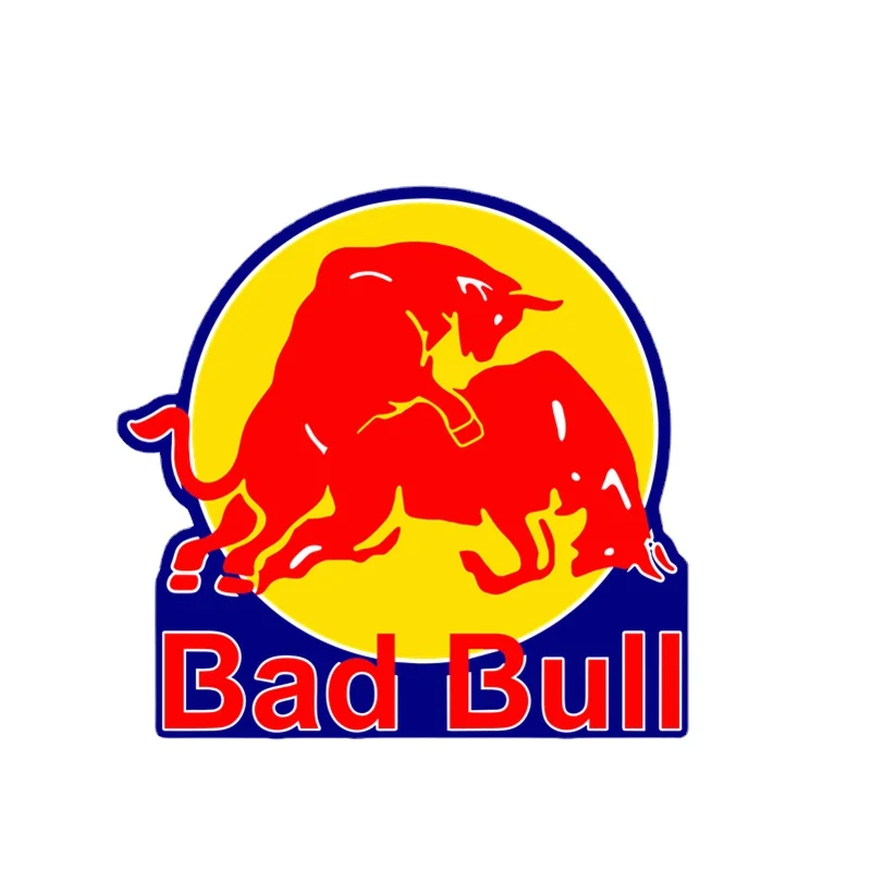 

CG Funny Red Bad Bull Car Stickers Motorcycle Suitcase Phone Laptop Bumper Vinyl Decal Window Windshield Accessories