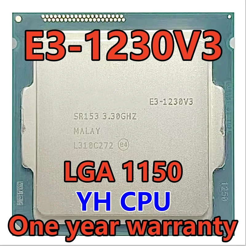 

E3-1230 v3 E3 1230 v3 E3 1230v3 E3-1230V3 SR153 3.3 GHz Quad-Core Eight-Thread CPU Processor 8M 80W LGA 1150