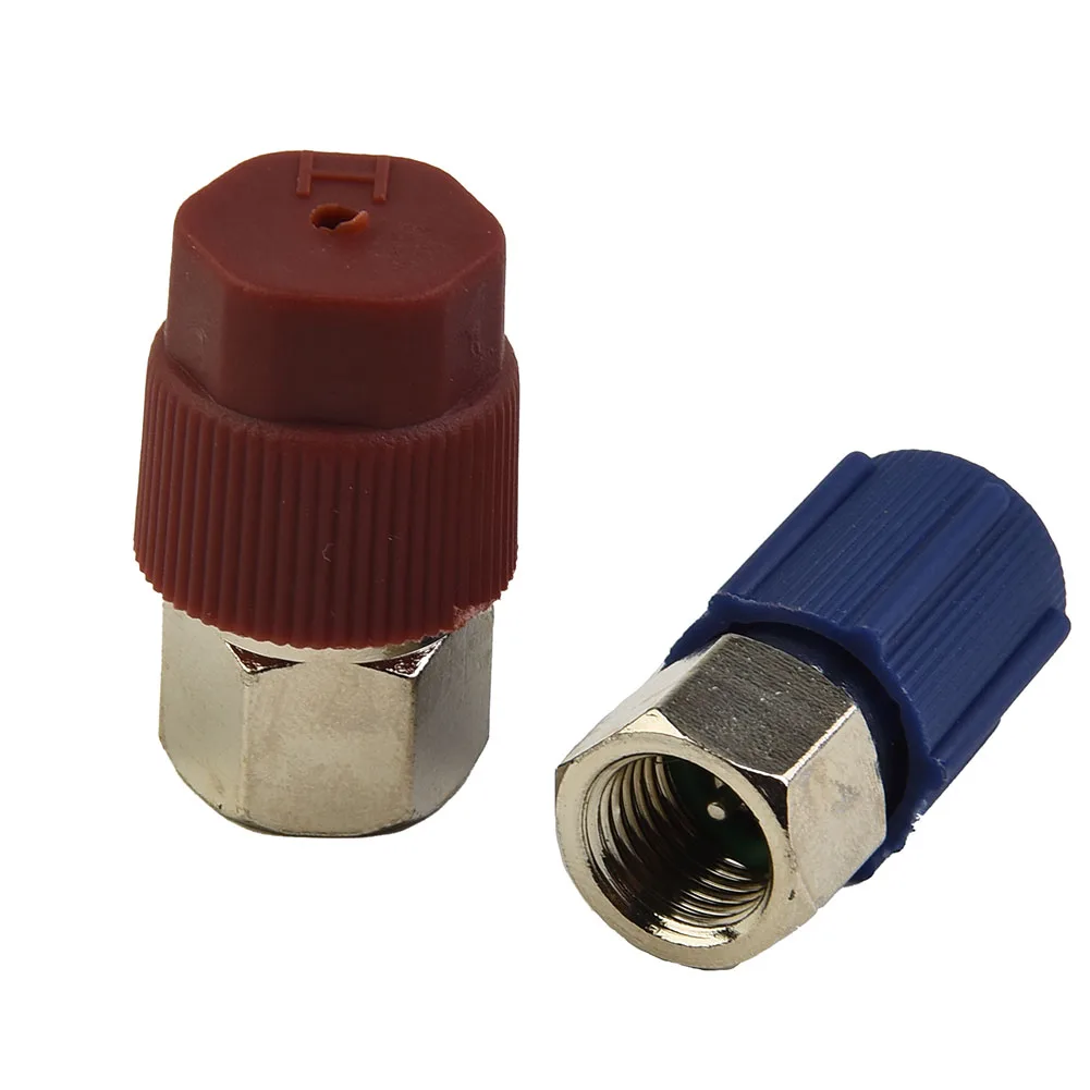 

Quick Disconnect A/C Charging Port Adapter R12 To R134A Retrofit Valve Air Condition Fitting Port Metal And Plastic
