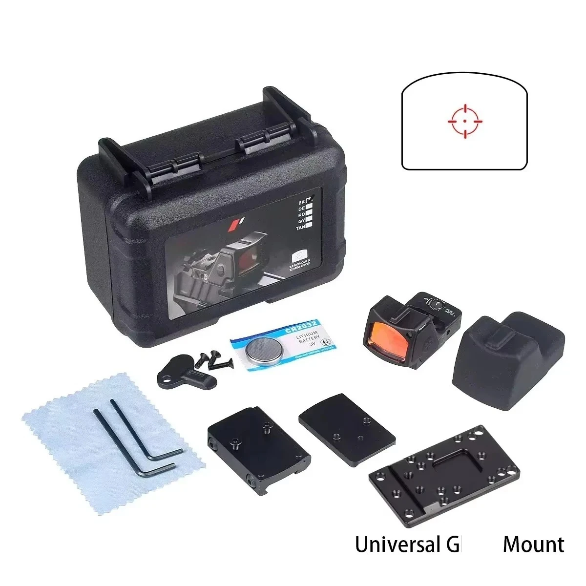 Red Dot Sight Collimator Reflex Sights For Airsoft Pistol G17 G19 20mm Picatinny Rail Mount Hunting Riflescope Optics R-HD red dot sight