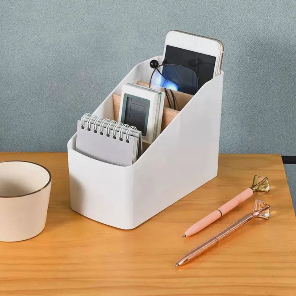 Fernbedienungs-Organizer, TV-Fernbedienungshalter für den Tisch, Mehrzweck-Aufbewahrungsbox für den Schreibtisch, Organizer für Schlafzimmer und Wohnzimmer – Detail 4