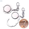 Fashion Simple Round Metal Folding Bag Hook Holder Portable Handbag Hooks Keychain Table Side Hangers Multipurpose Non-Slip Hook 2