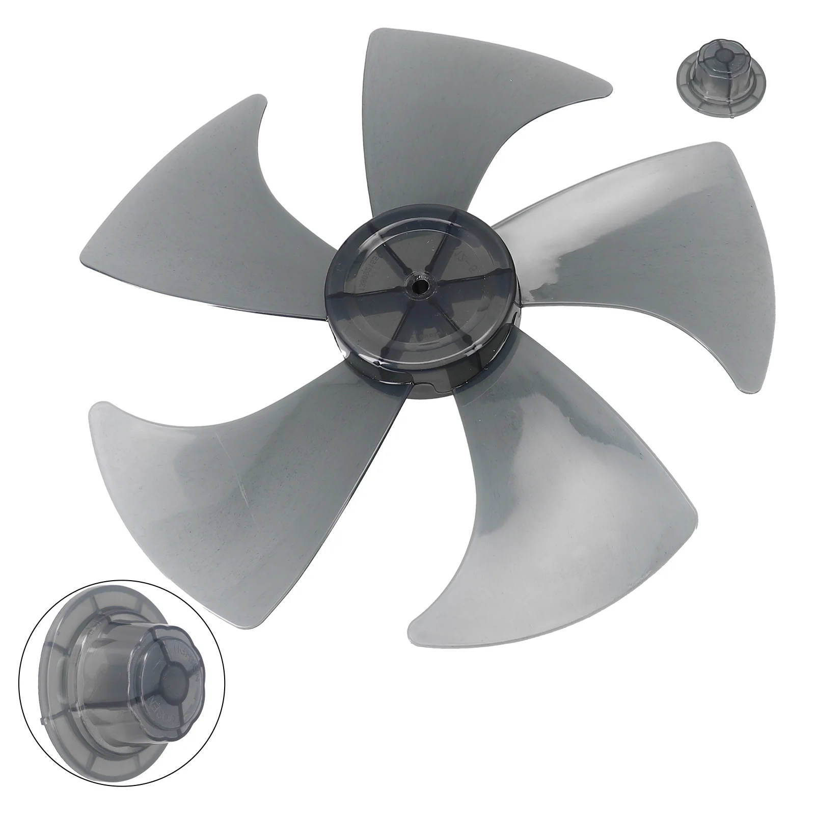 Replacement Fan Blade For 14 Inch Stand Fan Easy To Disassemble And Clean Five Leaf Design For Optimal Performance Black/White