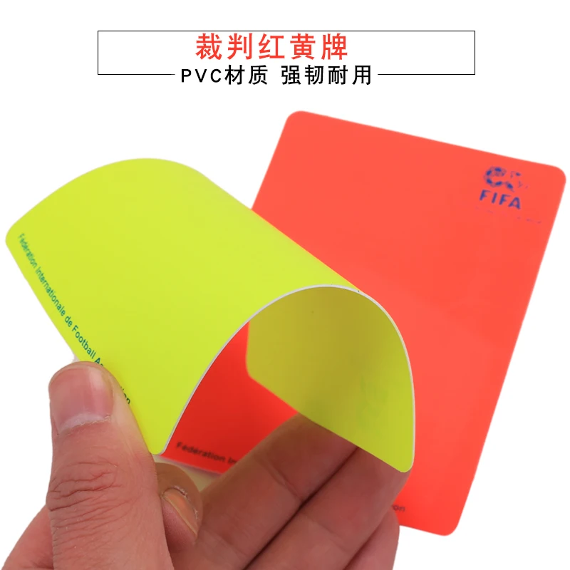 Referee card kit Soccer Football extra thick red and Yellow card record book  match training with pencil in case