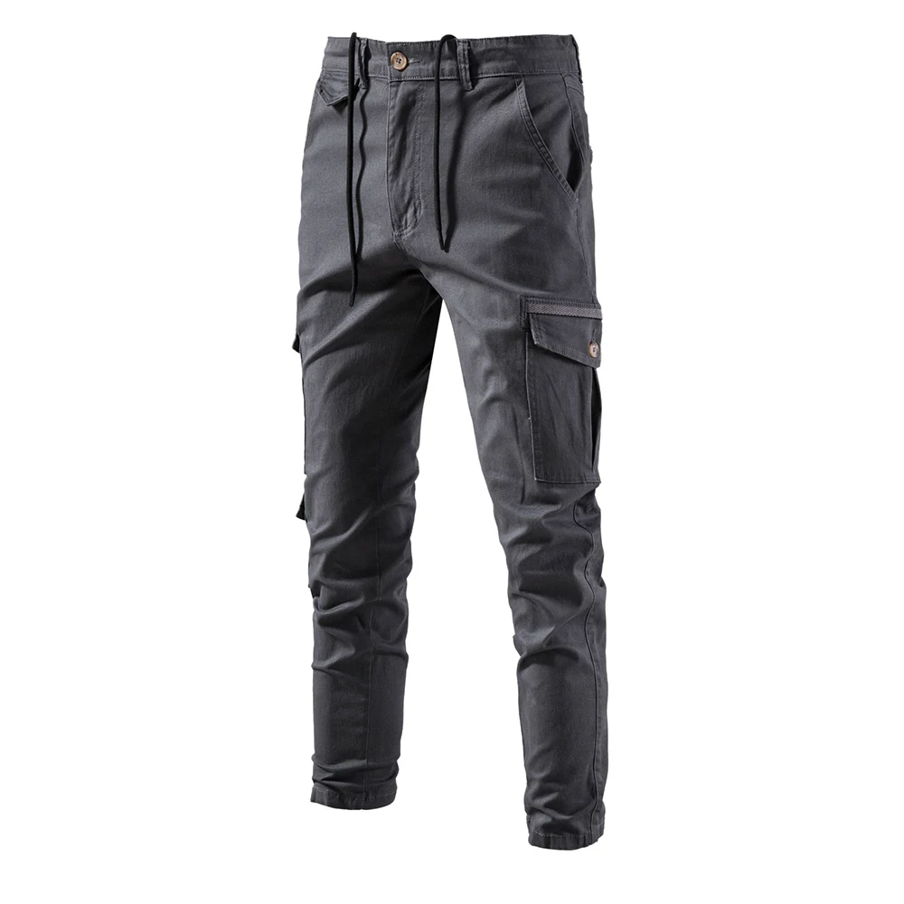 AIOPESON Cargo Trousers High Quality Casual Pants for Men New Spring Zipper Multi-pockets Streetwear Pants Men