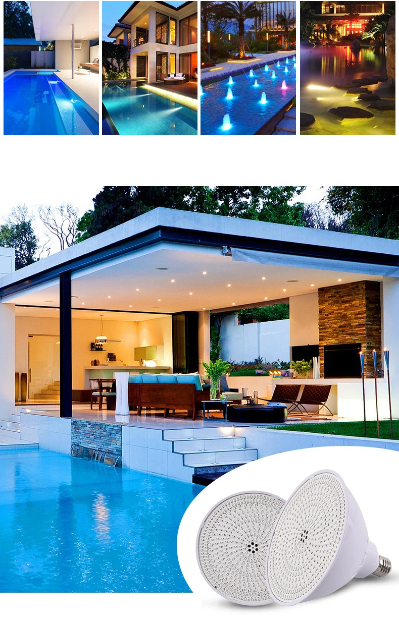 Description Picture 2 of itemPar38 RGB Underwater Lamp IP68 Led Swimming Pool Light Multi Color Led Lamp with Remote Controller Replace Light Source E27 Bulb